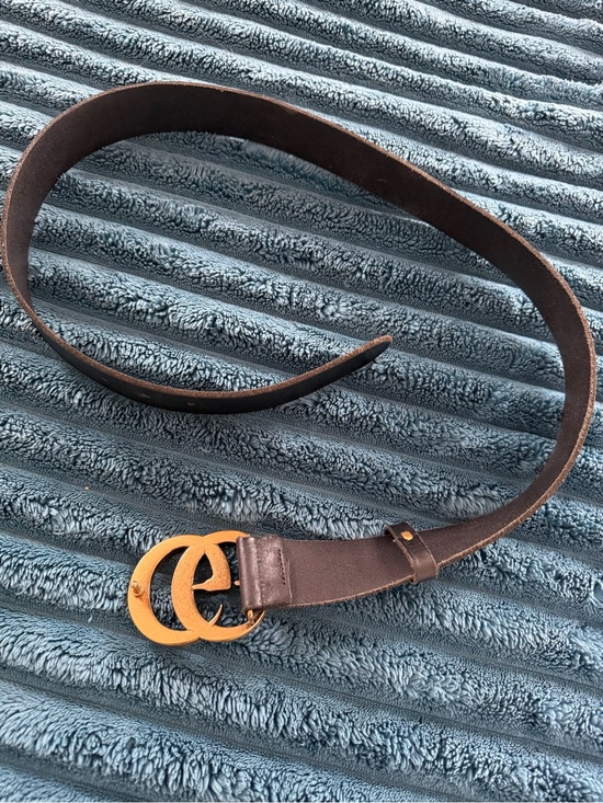 Gucci Black Leather GG Marmont Crystal Belt ? main image 4